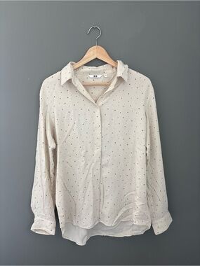 UNIQLO Rayon Floral Blouse | Size Large